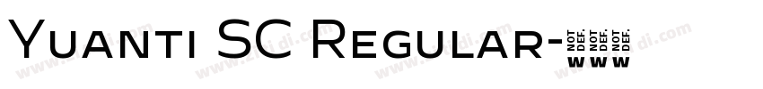 Yuanti SC Regular字体转换